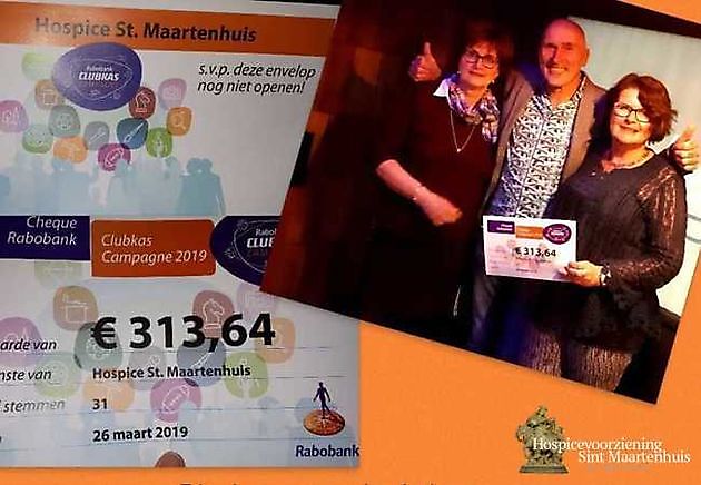 Rabobank clubkas campagne Hospice Sint Maartenhuis Winschoten